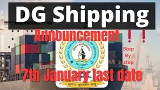 Breaking News 🚨 DG Shipping Latest Circular | Merchant Navy 2026 Update