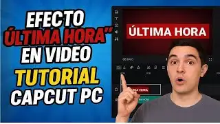 "Breaking News" Effect in Video: CapCut PC Tutorial 📲🚨