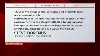 BREAKING NEWS: Hamilton County Schools release statement after student-led demonstration