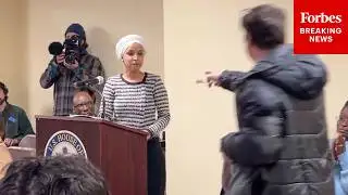 BREAKING NEWS: Ilhan Omar Attacked By Man Spraying Unknown Liquid During Her Minneapolis Town Hall
