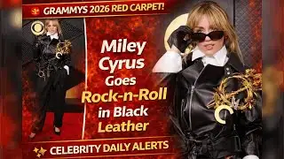 BREAKING NEWS : Miley Cyrus Goes Rock-n-Roll in Black Leather on Grammys 2026 Red Carpet |