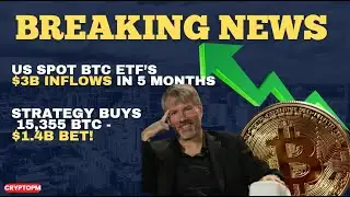 🚨🚨BREAKING NEWS!! STRATEGY BUYS ANOTHER 15,355 BTC DESPITE VOLATILITY!! WORTH $1.4B