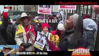 BREAKING NEWS:📣 These “American” Maduro protesters have no idea what they’re protesting.