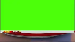 Breaking News Ticker Overlay | Green Screen News Lower Third (No Text Asset)