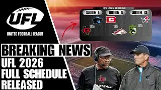 Breaking News: UFL 2026 Full Season Schedule Released, With Some Errors And Mistakes?
