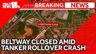 Breaking: Tanker rollover crash closes Beltway