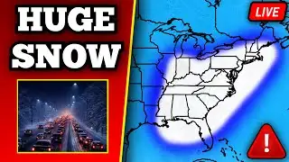 🔴 BREAKING Winter Storm Update - Huge Snow & Major Impacts Likely - Live Update
