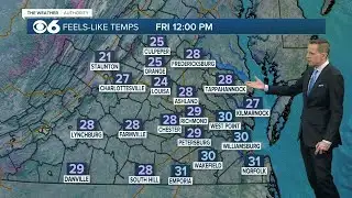 Breezy and chilly Friday