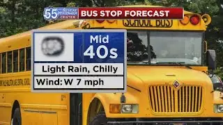 Breezy, spotty light lake effect rain Tuesday