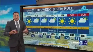 Breezy trade winds take us into new week