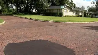 Brick road being repaved in Lakeland due to flood damage