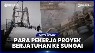 Bridge Project Collapses, Workers Fall Into River Along With Debris