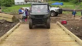 Bridge restored after Hurricane Helene