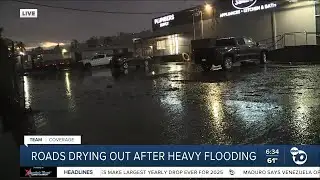 Brief break from rain after very wet New Year