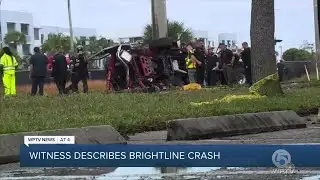 Brightline passenger describes moment train hit fire truck