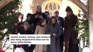 British royals gather for Christmas service without Andrew | REUTERS