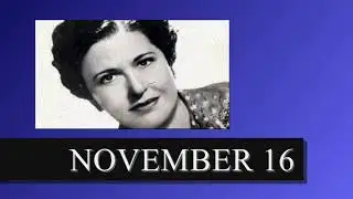 BROADCAST ALMANAC for NOVEMBER 16