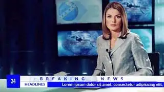 Broadcast News Motion Intro Practice Work After Effects