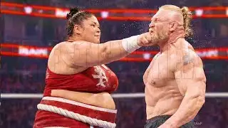Brock Lesnar vs Giant Sumo Girl Iron Man Match