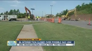 Broken Arrow Intersection closed over possible gas leak