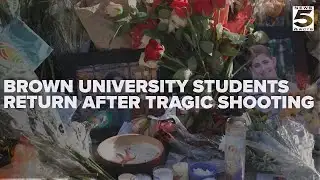 Brown University students return to campus following the tragic shooting