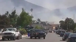 Brush fire forward progress stopped