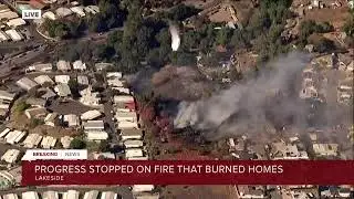 Brush fire in Lakeside forces evacuations -- ABC 10News live coverage