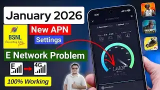 📶 BSNL New APN Settings January 2026 🚀 | E Network Problem Fix | BSNL 4G Internet Fast ✅