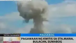 BT: Pagawaan ng kwitis sa Sta. Maria, Bulacan, sumabog