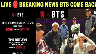 🚨 BTS Comeback CONFIRMED! 💜 Netflix Live Tour Today 😱🔥 | Breaking News #BTS