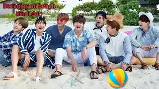 BTS enjoy on beach 🏝️  // hindi dubbing 