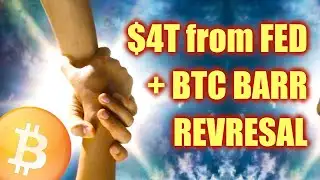 Bump-and-Run Reversal for Bitcoin. FED prints 4 trillion dollars, the drop is slowing down.