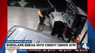 Burglars break into credit union ATM