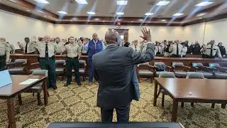 Burke County Sheriff began his third term Monday