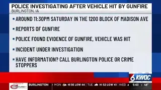 Burlington police asking for assistance with investigation