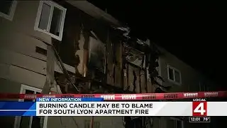 Burning candle may be to blame for South Lyon apartment fire