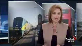 Bus rail crossing safety warning