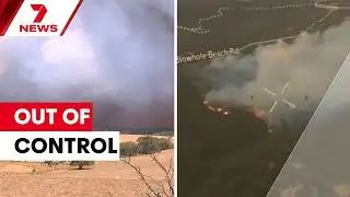 Bushfire emergency at Deep Creek threatens homes | 7NEWS