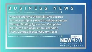 BUSINESS NEWS: $NUAI - Joint venture out. Control consolidated. Execution next.