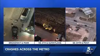 Busy night for first responders responding to multiple crashes in OKC metro