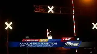 Busy road closed for construction