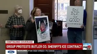 Butler County residents protest ICE contract at commission meeting