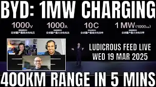 BYD announces 1000kW Charging Technology: 400km Range in 5 mins!
