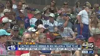 Cactus League brings in $800 million a year