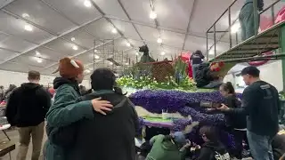 Cal Poly students battle rain as 2026 Rose Parade Float nears debut