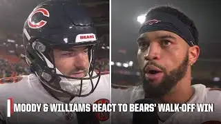 Caleb Williams & Jake Moody react to Bears