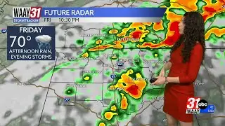 Calm and sunny Wednesday and Thursday, storms coming Friday