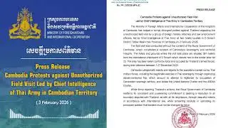 Cambodia Protests against Unauthorized Field Visit Led by Chief Intelligence