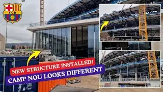 Camp Nou Compression Ring Installation Begins | MegaVerse Builds