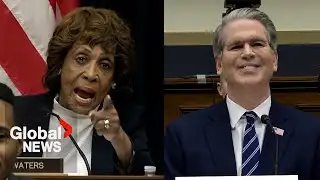 "Can you shut up?" Waters asks Bessent during fiery exchange on tariffs, economy